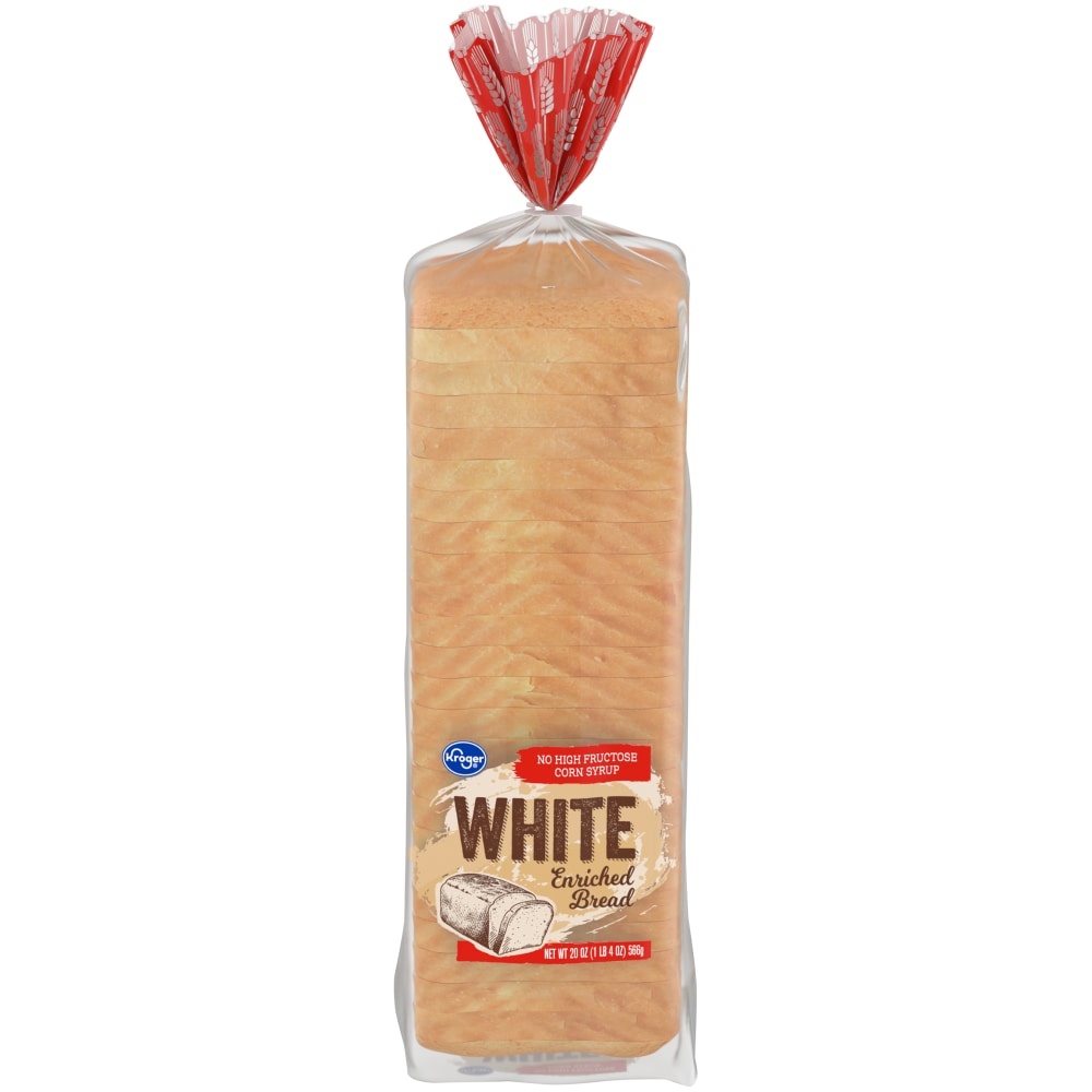 slide 1 of 1, Kroger Enriched White Bread, 20 oz