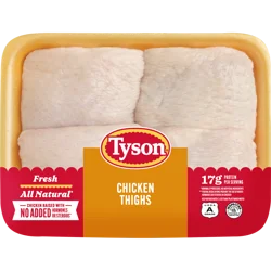 Tyson® All Natural Fresh Chicken Thighs, 2.32 LB