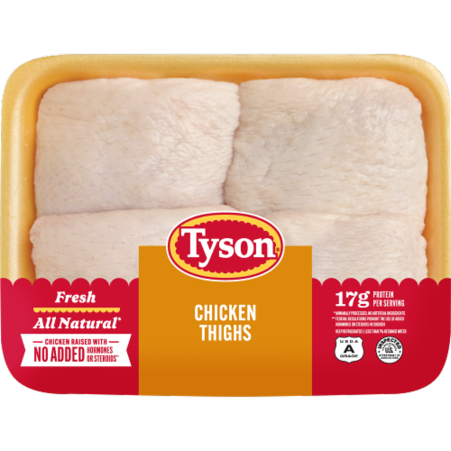 slide 1 of 5, Tyson® All Natural Fresh Chicken Thighs, per lb