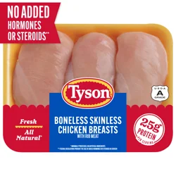 Tyson® All Natural Fresh Boneless Skinless Chicken Breasts
