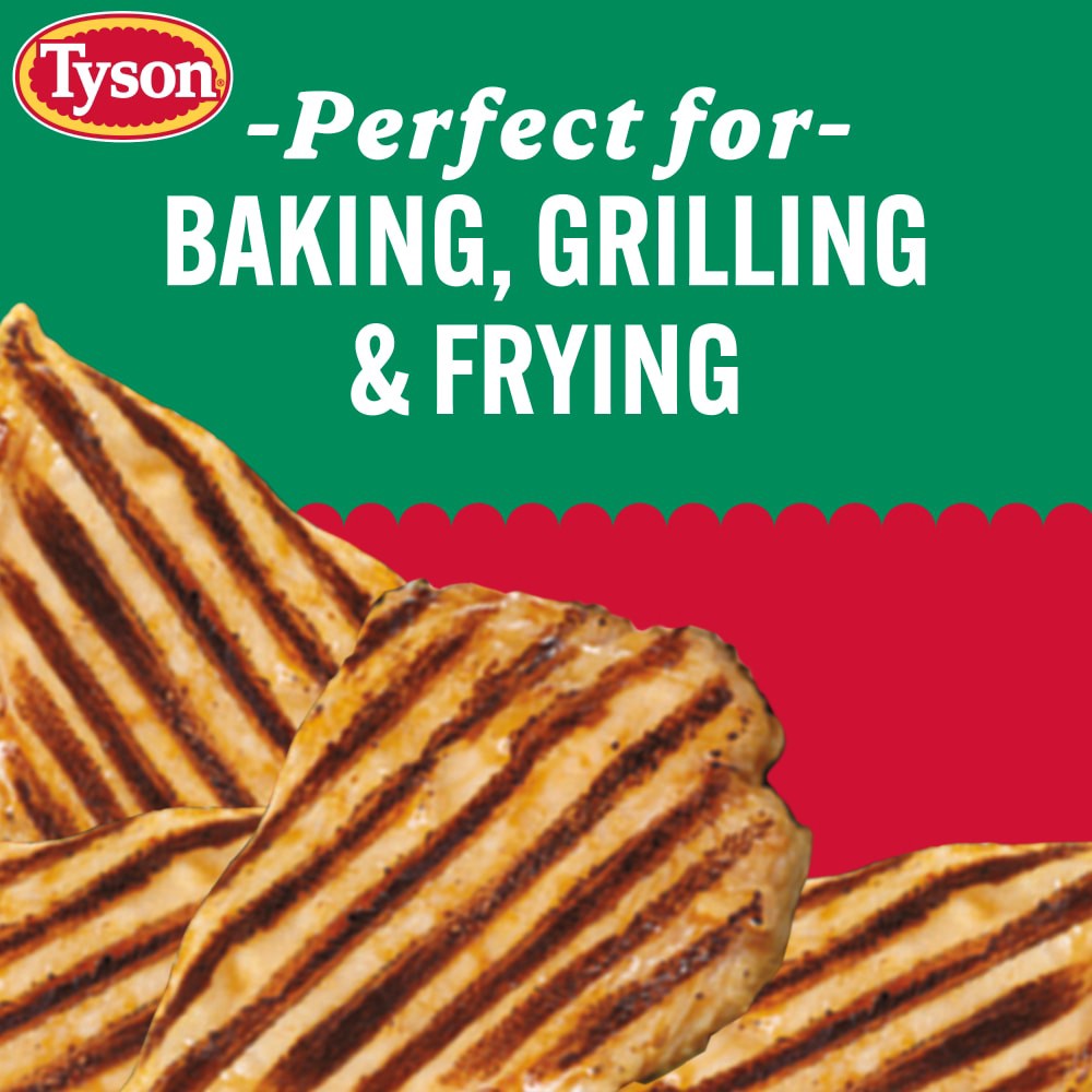 slide 3 of 6, Tyson All Natural Fresh Thin Sliced Boneless Skinless Chicken Breasts With Rib Meat, per lb