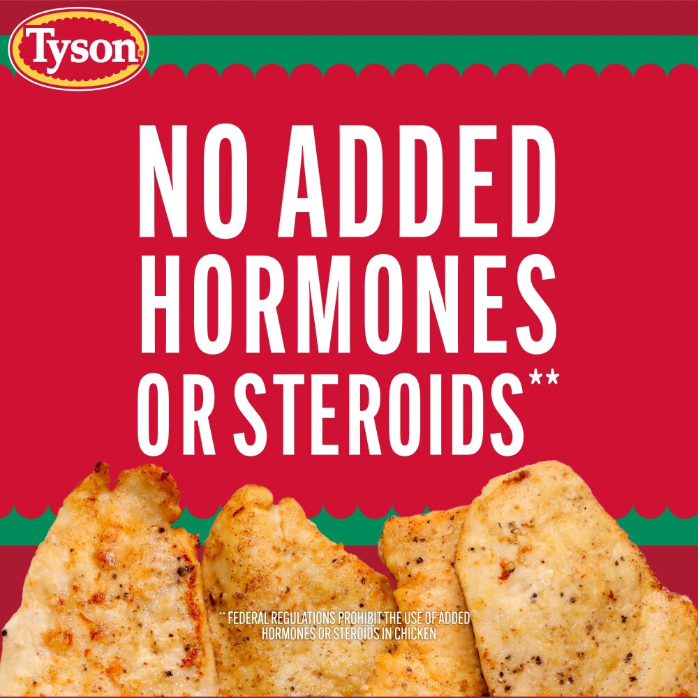 slide 5 of 6, Tyson All Natural Fresh Thin Sliced Boneless Skinless Chicken Breasts With Rib Meat, per lb
