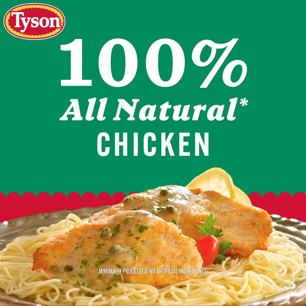 slide 6 of 6, Tyson All Natural Fresh Thin Sliced Boneless Skinless Chicken Breasts With Rib Meat, per lb