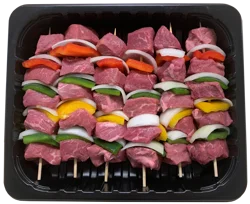 Market District Certified Angus Beef ® W/Vegetables, Beef Kabobs