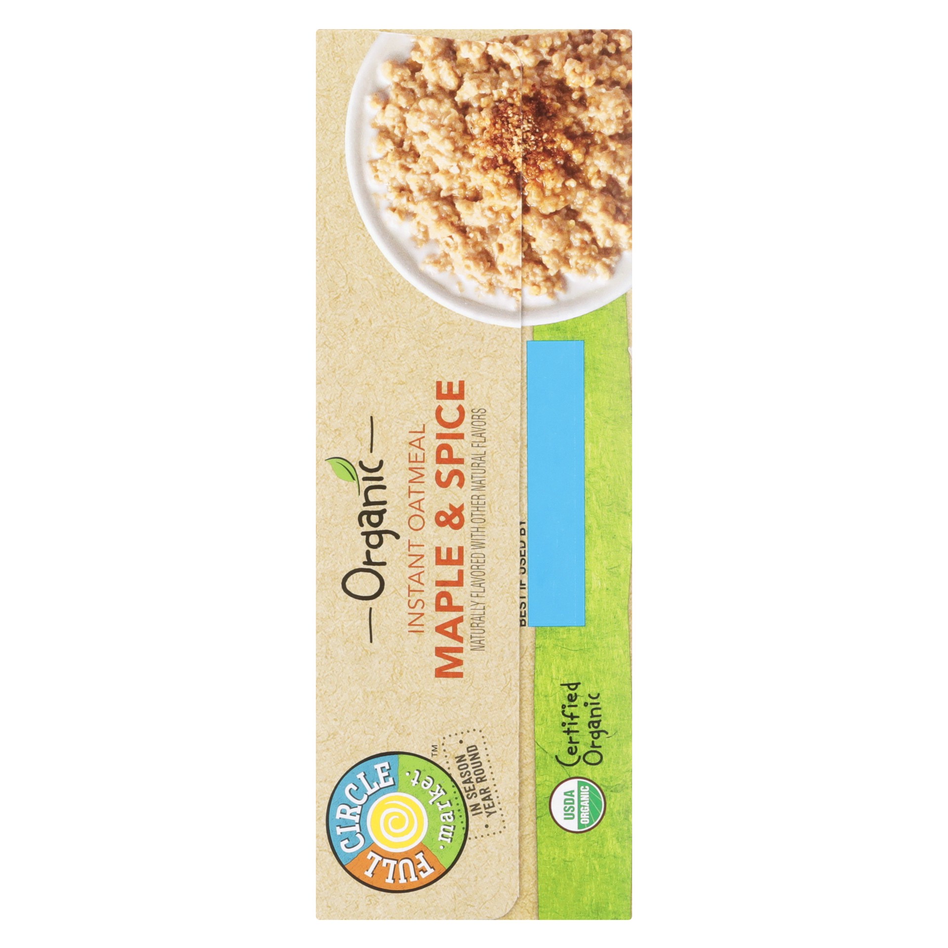 slide 6 of 6, Full Circle Market Organic Maple & Spice Instant Oatmeal - 8 ct, 8 ct