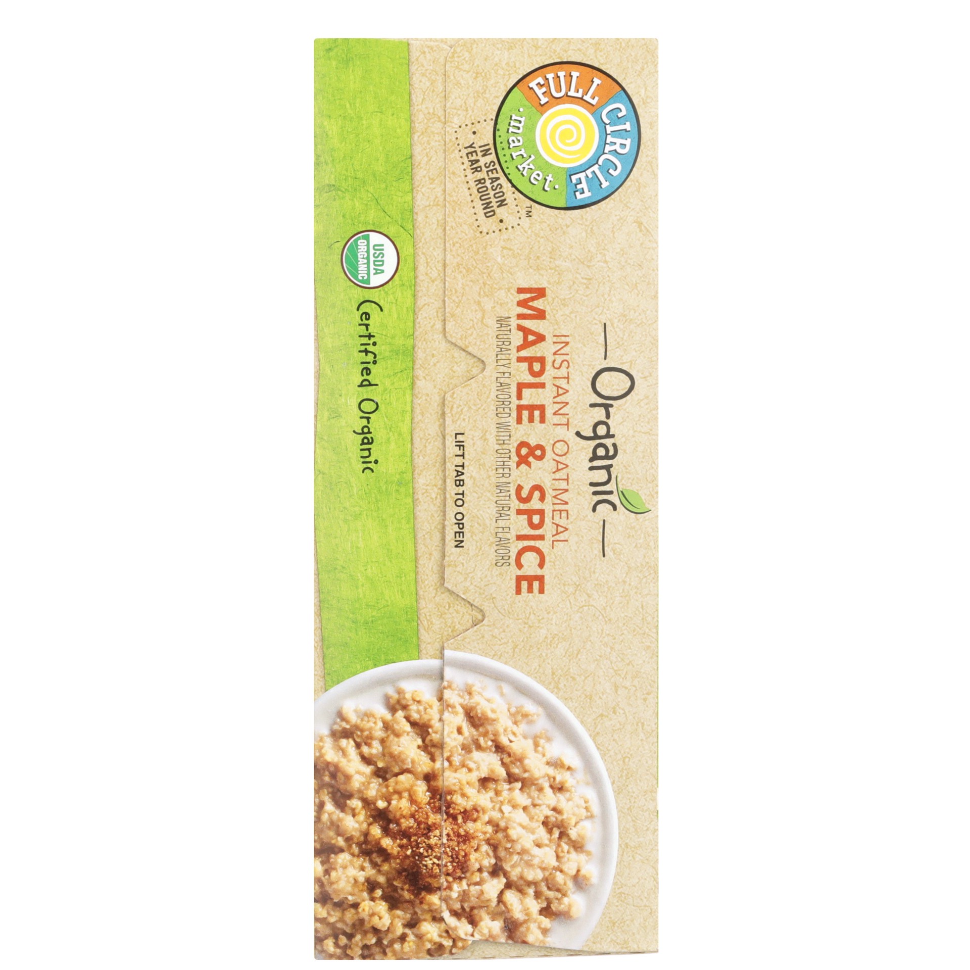 slide 5 of 6, Full Circle Market Organic Maple & Spice Instant Oatmeal - 8 ct, 8 ct