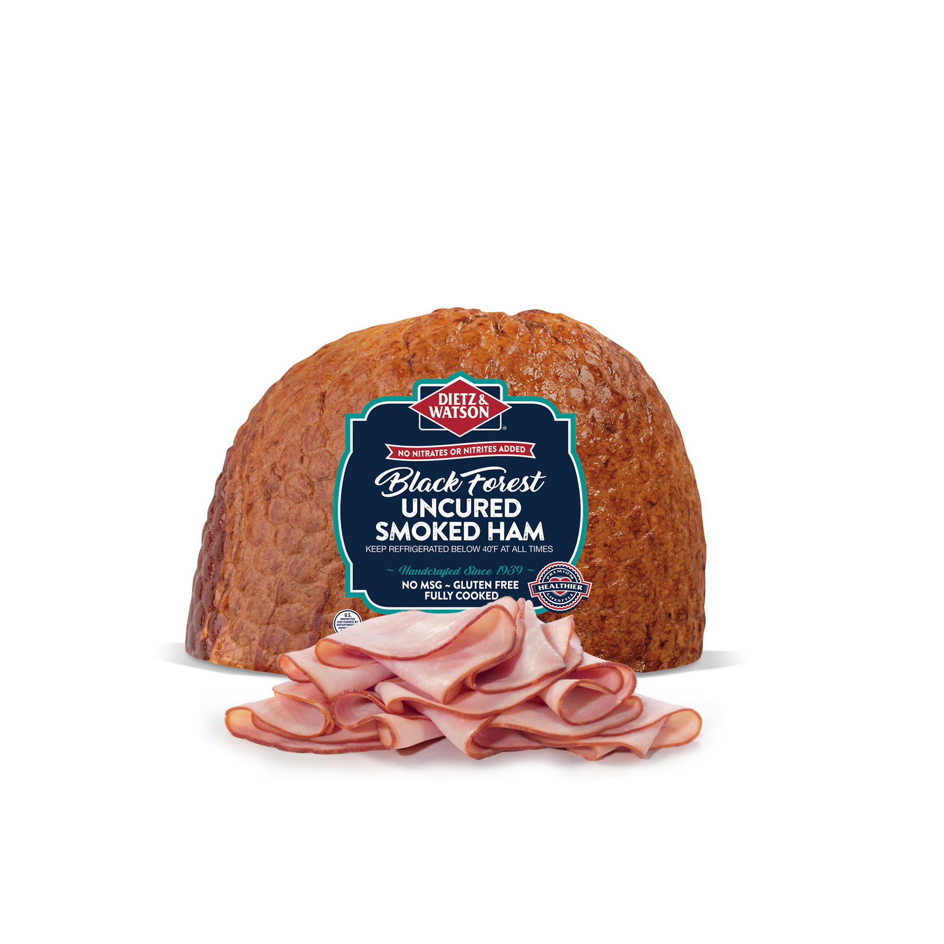 slide 1 of 1, Dietz & Watson Ham, Smoked, Black Forest, per lb