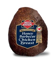 Dietz & Watson Sliced Honey Barbecue Chicken Breast Fresh Sliced Deli Meat, 1 lb