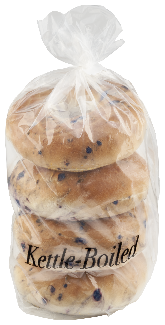 slide 1 of 1, Blueberry Bagels 4 Count, 1 ct