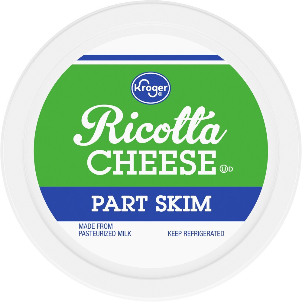 slide 3 of 6, Kroger Part Skim Ricotta Cheese, 15 oz