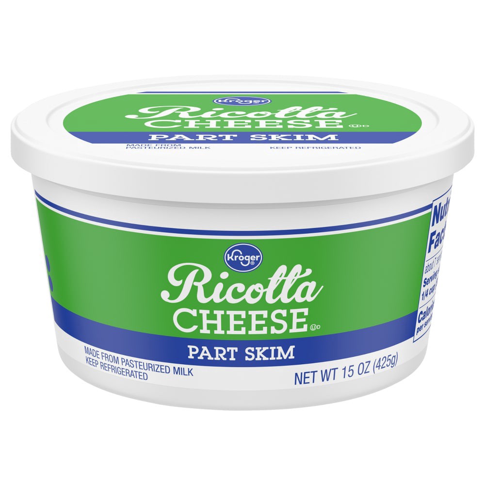 slide 1 of 6, Kroger Part Skim Ricotta Cheese, 15 oz