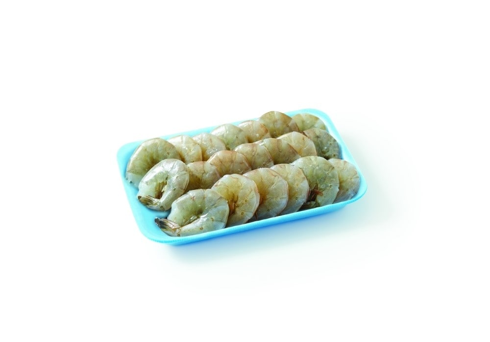 slide 1 of 1, Shrimp Raw White X Large 21/25 Count (Farm Raised Previously Frozen), per lb