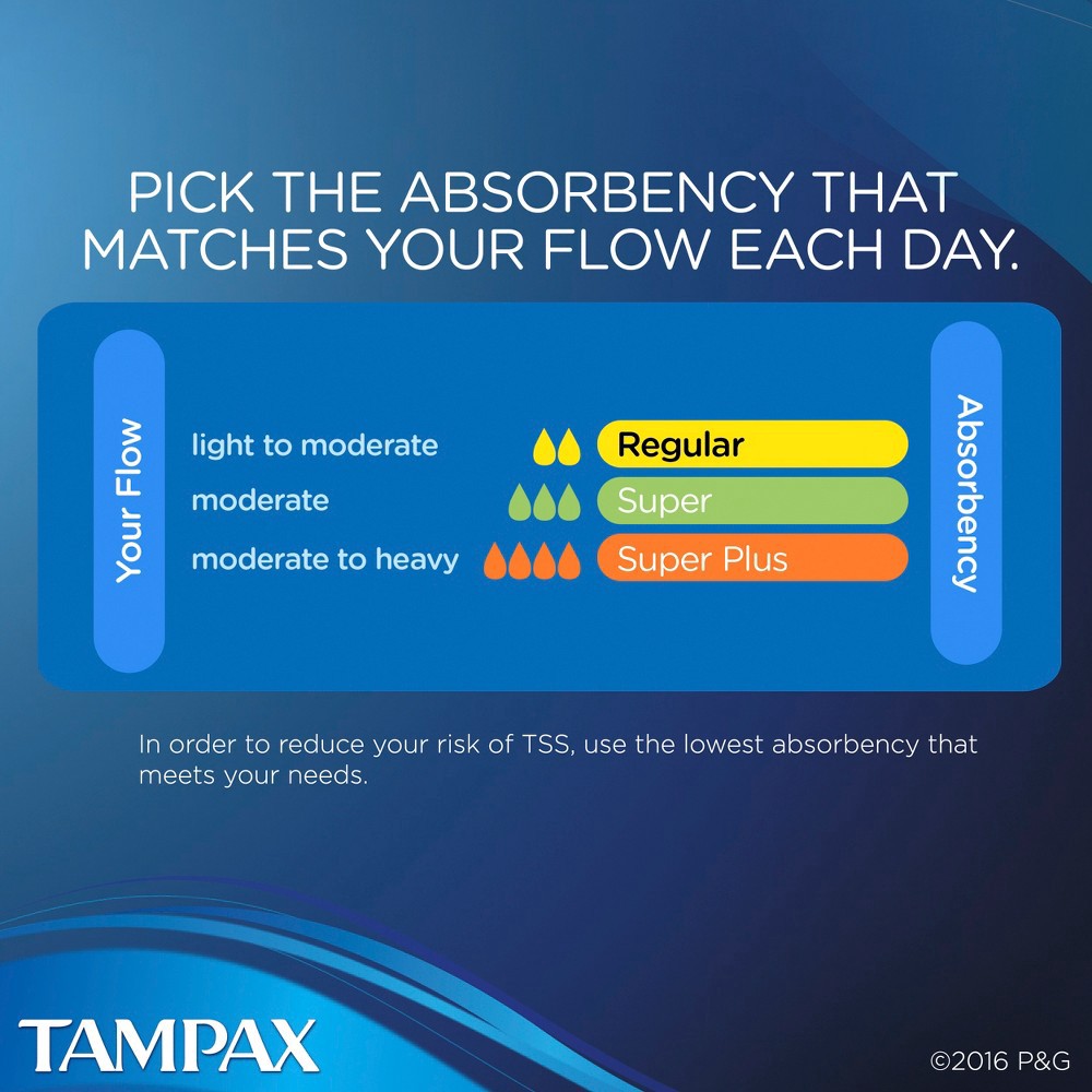 slide 2 of 11, Tampax Radiant Tampons, with LeakGuard Braid, Regular Absorbency, Unscented, 28 Count, 28 ct