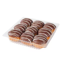 Fresh Mini Black & White Filled Donuts 9 Count