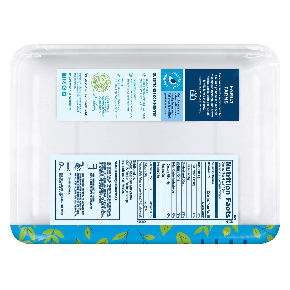 slide 2 of 6, Perdue Fit & Easy Chicken Breast Boneless & Skinless 99% Fat Free, per lb