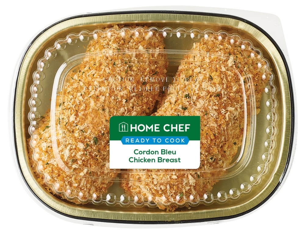 slide 2 of 2, Home Chef Cordon Bleu Chicken Breast, per lb