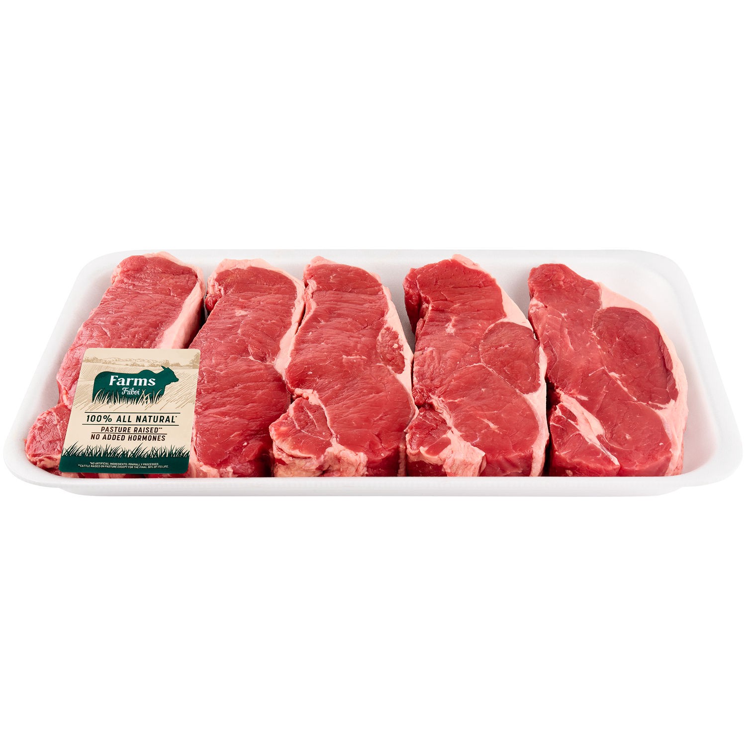 slide 1 of 1, Farms NY Strip Steak Value Pack, Per Package (Avg. 2.50 lb), per lb