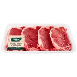 Farms Boneless Thin Cut NY Strip Steak, Per Package (Avg. 1.00 lb)