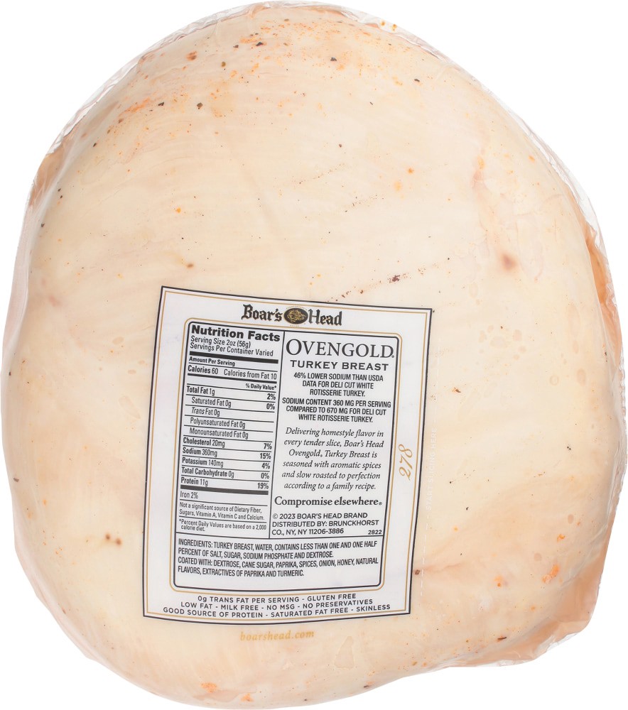 slide 3 of 6, Boar's Head Ovengold Roasted Turkey Breast, per lb