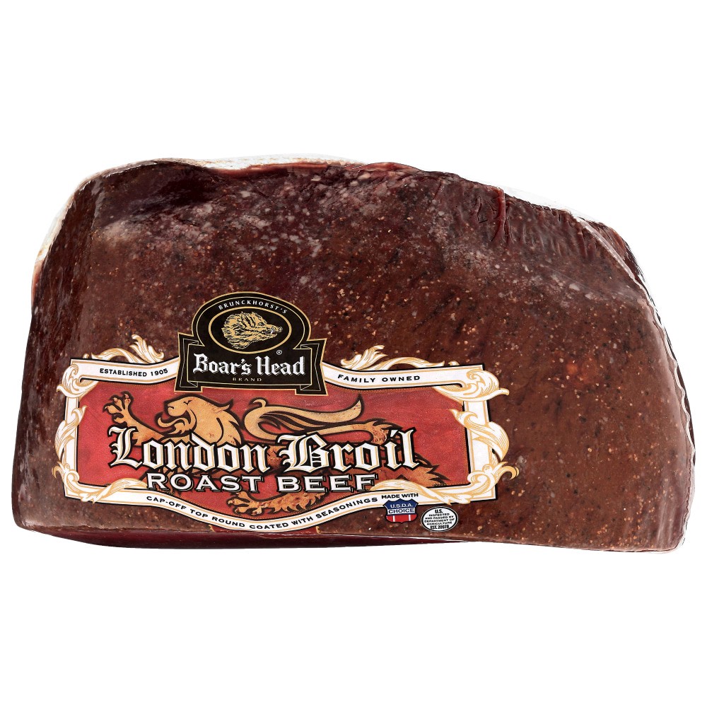 slide 3 of 6, Boar's Head London Broil Top Round Roast Beef, per lb