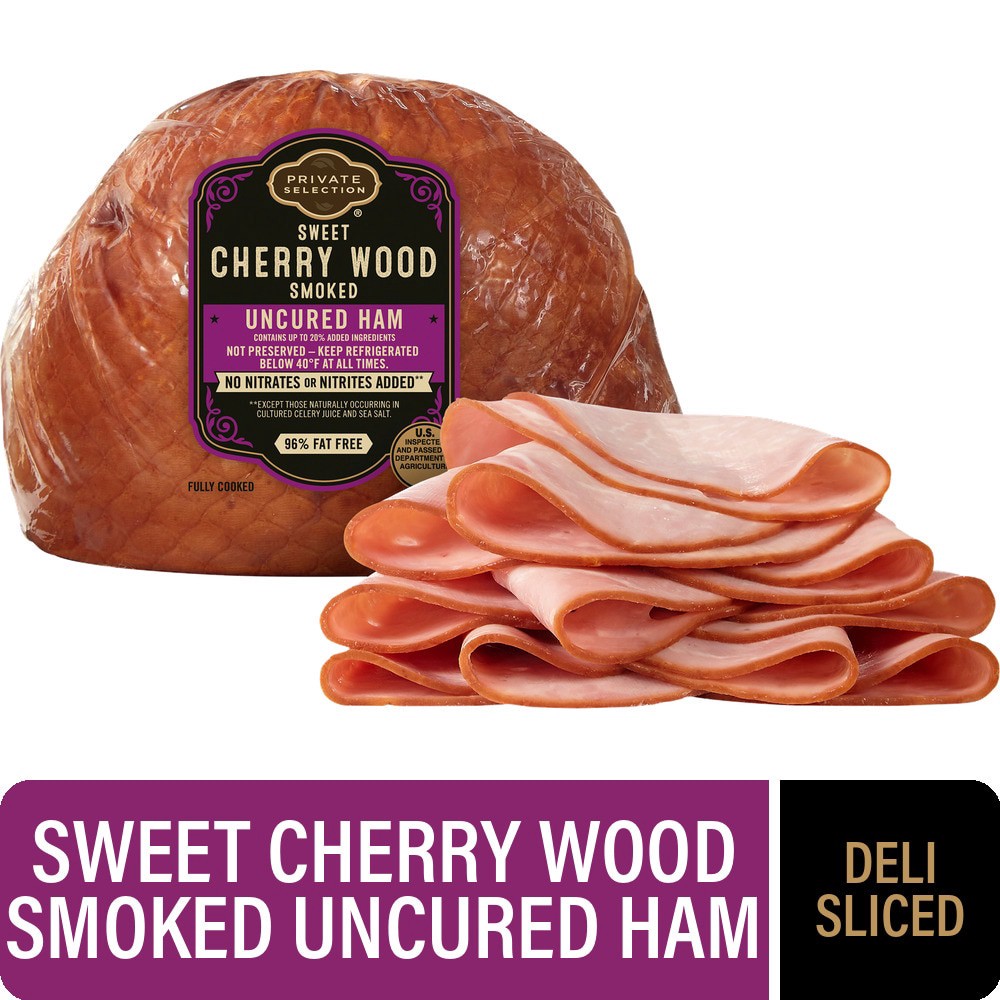 slide 3 of 4, Private Selection Sweet Cherry Wood Smoked Ham, per lb