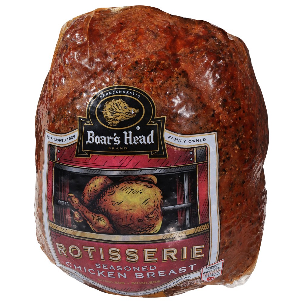 slide 5 of 6, Boar's Head Rotisserie Seasoned Chicken Breast, per lb
