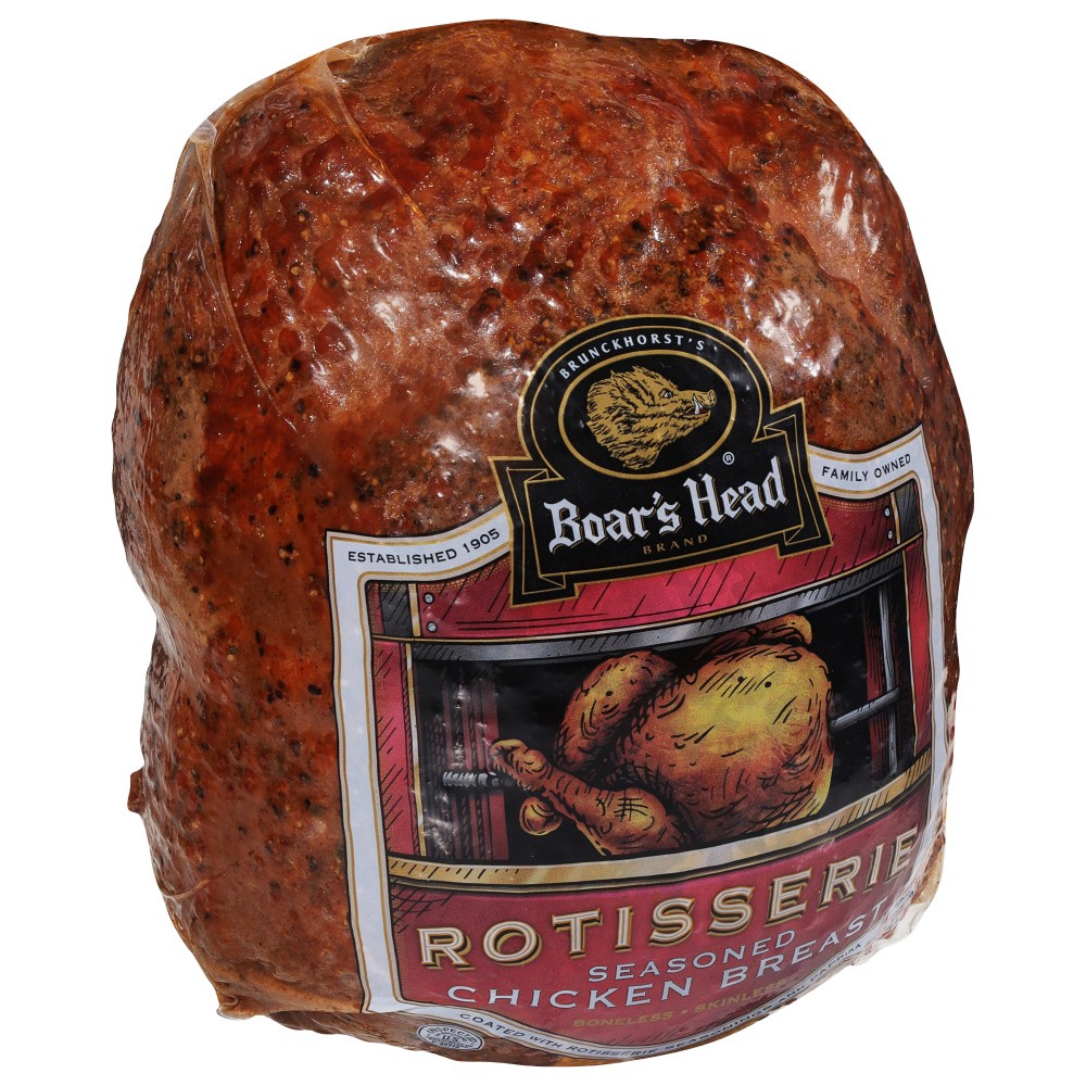 slide 3 of 6, Boar's Head Rotisserie Seasoned Chicken Breast, per lb