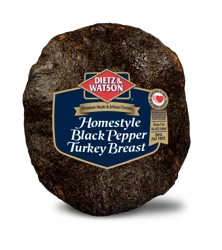 Dietz & Watson Sliced Homestyle Black Pepper Turkey Breast Fresh Sliced Deli Meat