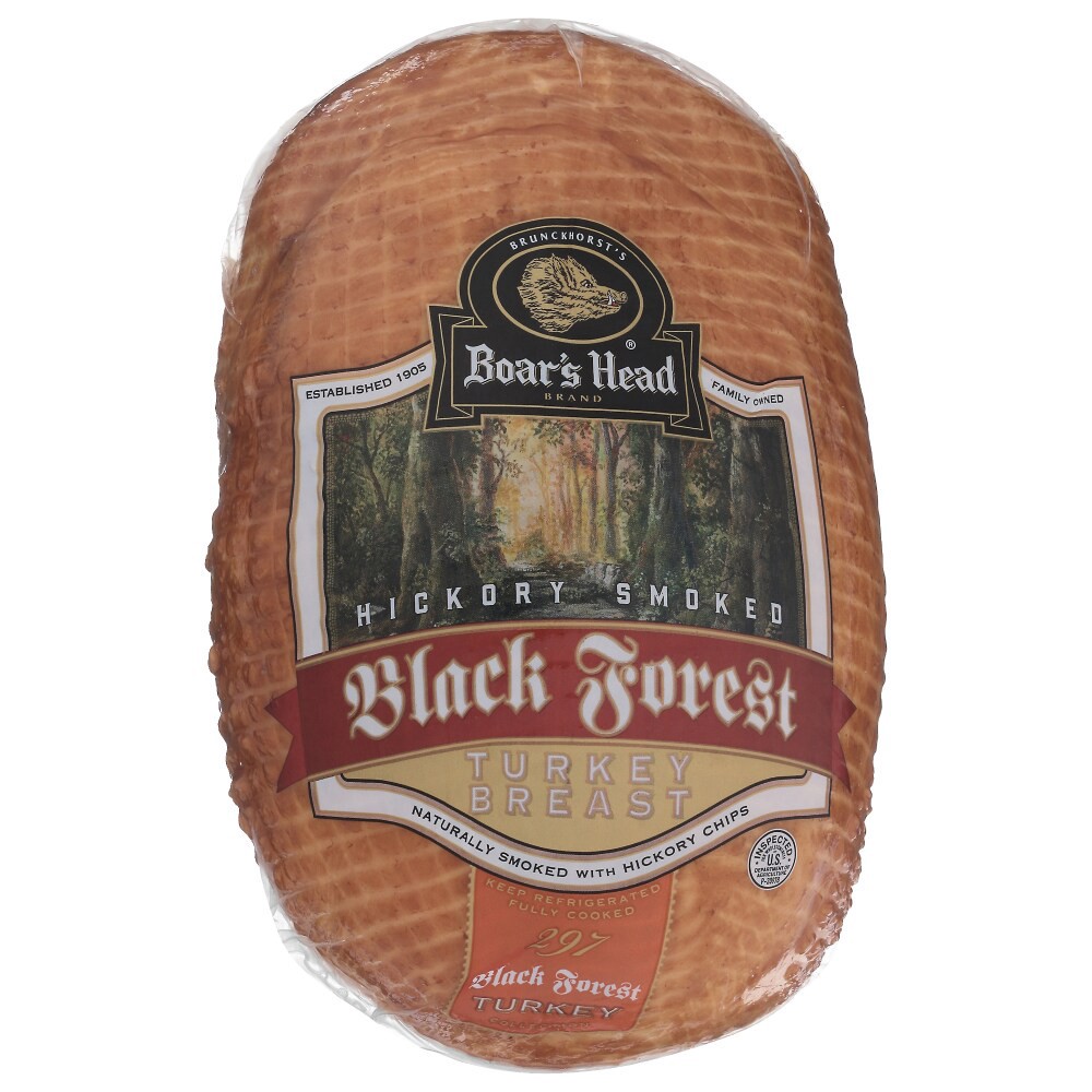 slide 5 of 6, Boar's Head Hickory Smoked Black Forest Turkey Breast, per lb