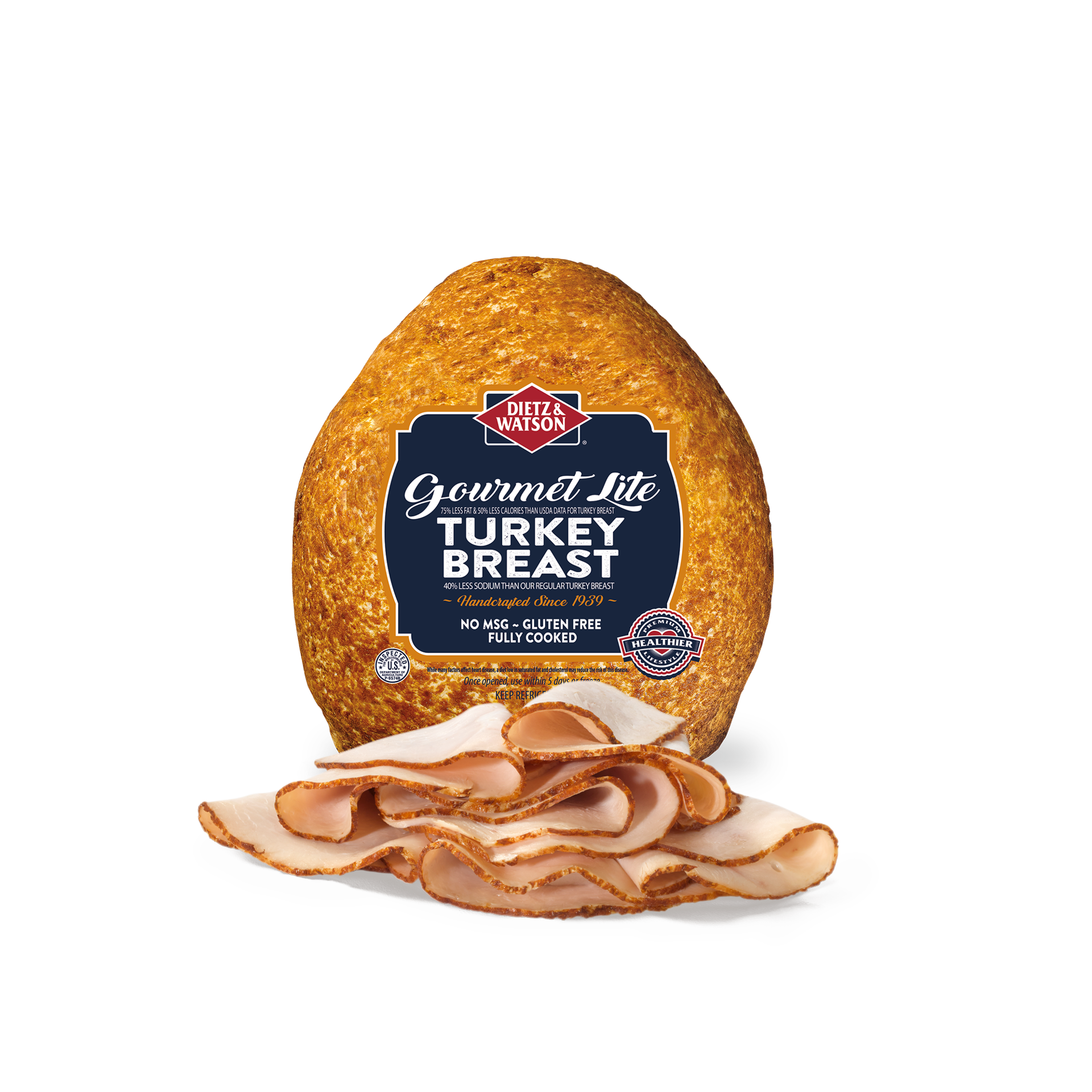 slide 1 of 1, Dietz & Watson Turkey Breast, Lite, per lb