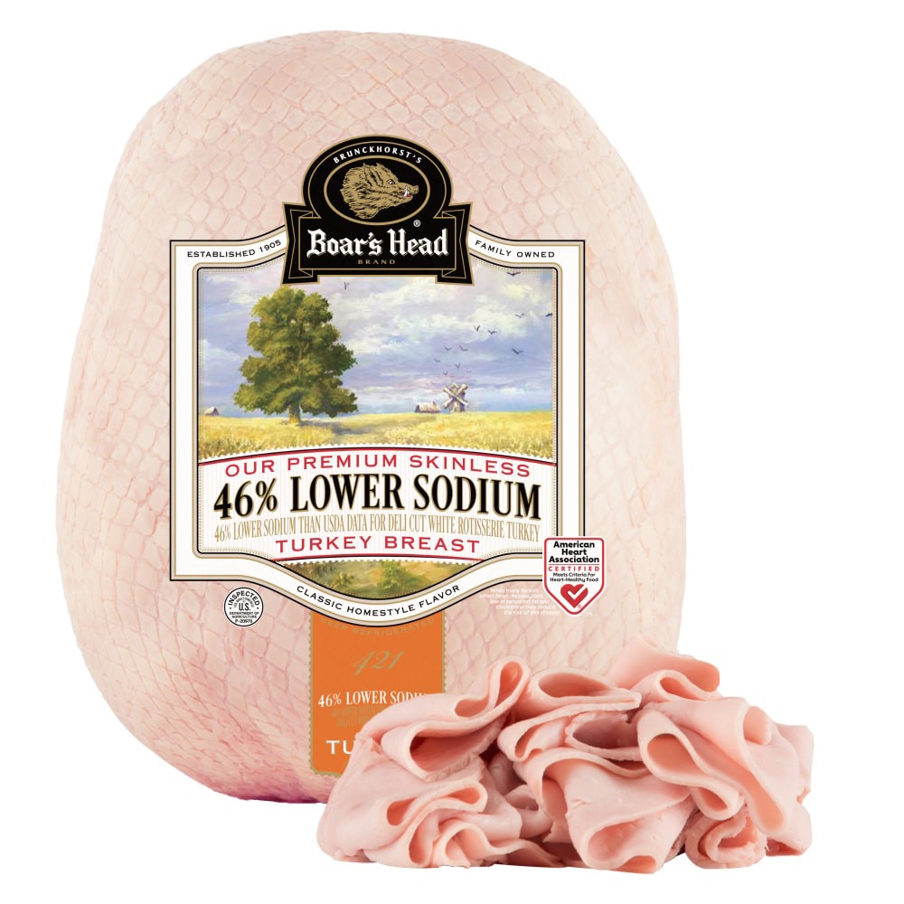 slide 2 of 6, Boar's Head Turkey Breast Low Sodium, per lb