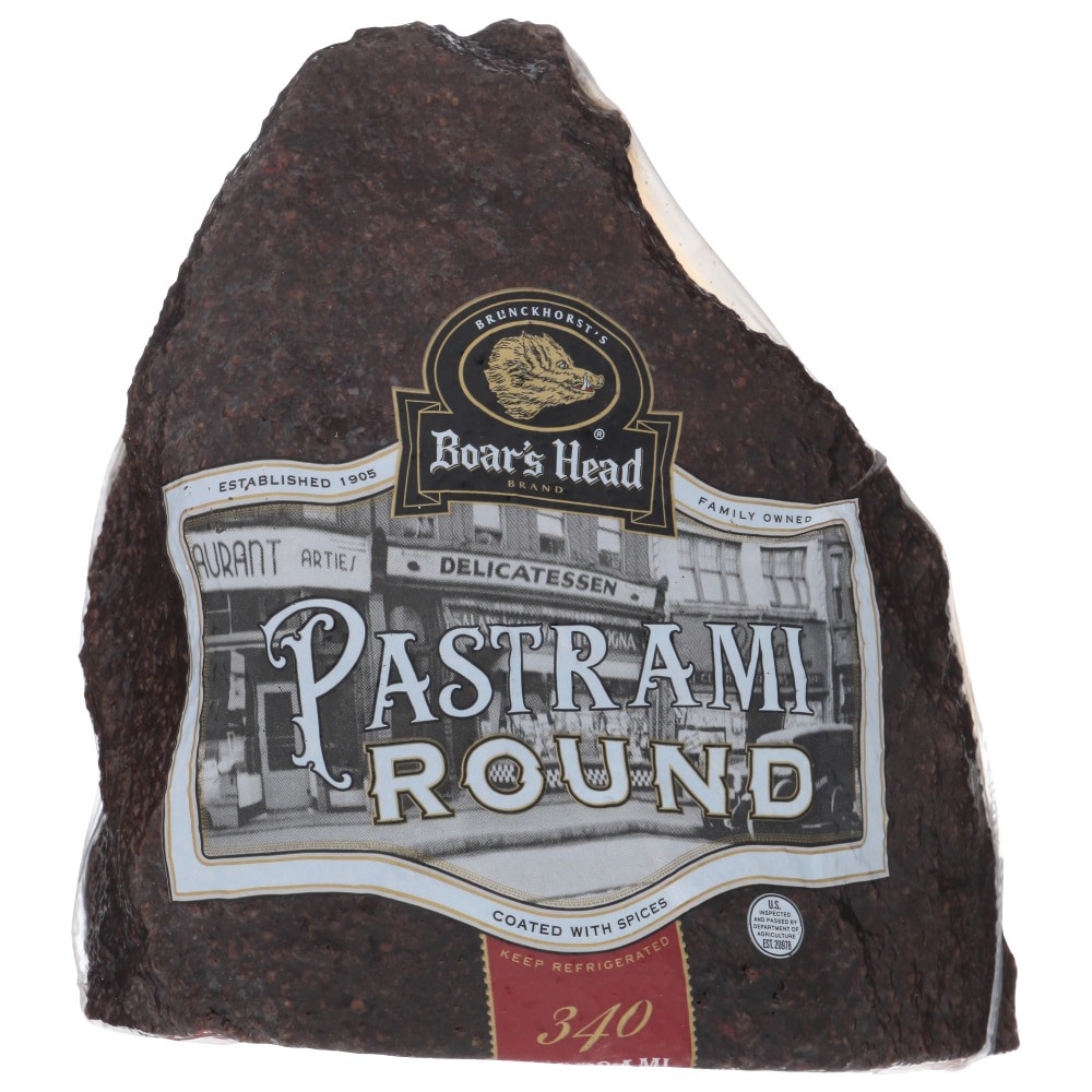 slide 2 of 2, Boar's Head Cap-Off Top Round Pastrami, per lb