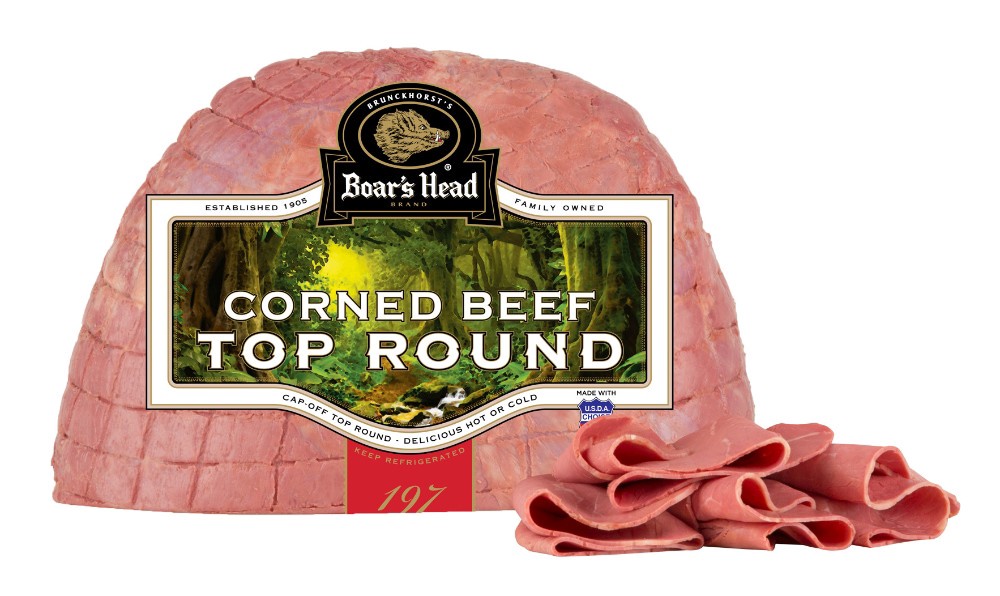 slide 6 of 6, Boar's Head Cap-Off Cooked Top Round Corned Beef, per lb