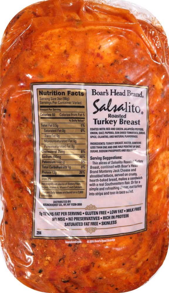 slide 6 of 6, Boar's Head Bold Salsalito Turkey Breast, per lb