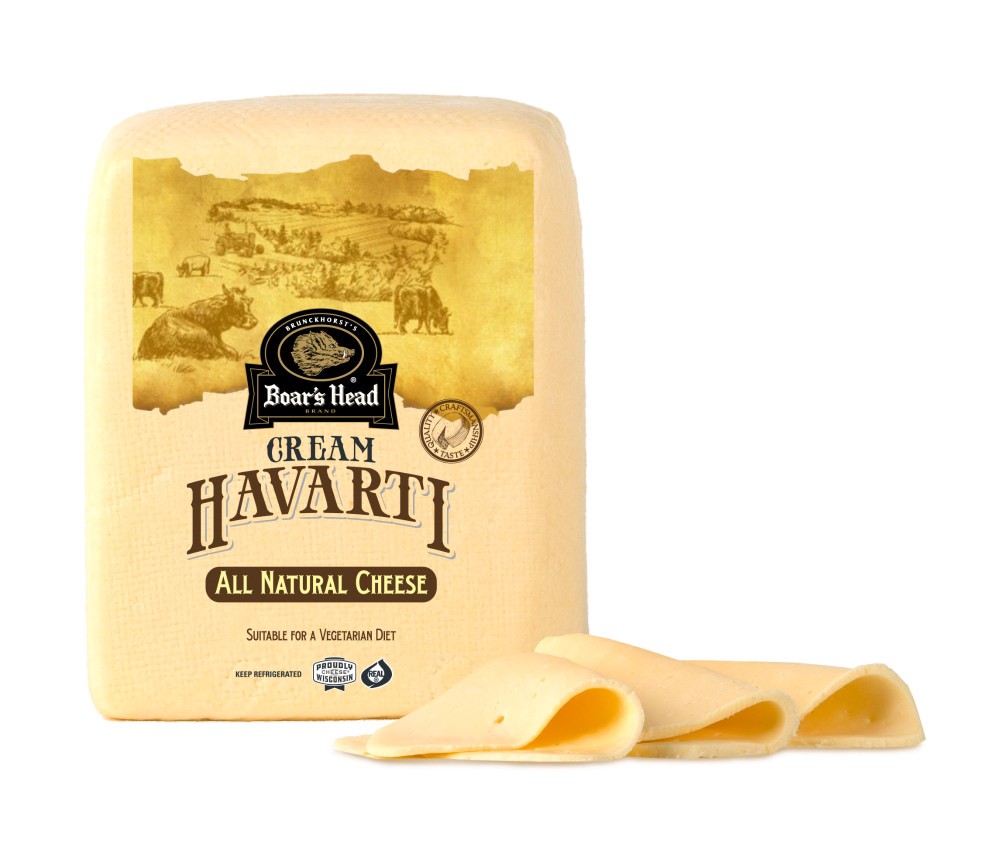 slide 1 of 1, Boar's Head Cream Havarti Cheese, 1 lb, 1 lb