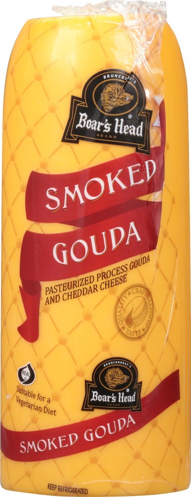 slide 3 of 6, Boar's Head Smoked Gouda Cheese, per lb