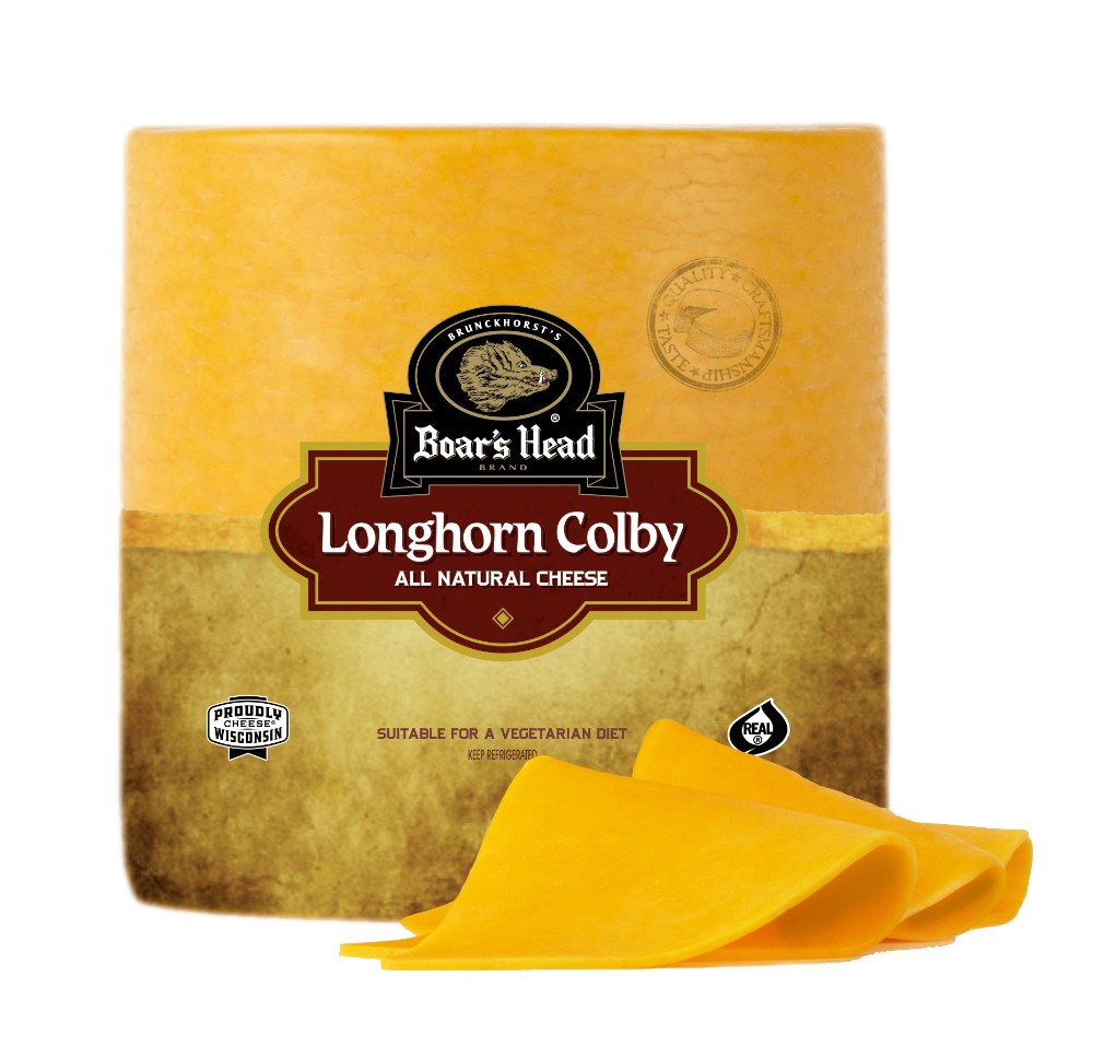 slide 3 of 6, Boar's Head Longhorn Colby Cheese, per lb