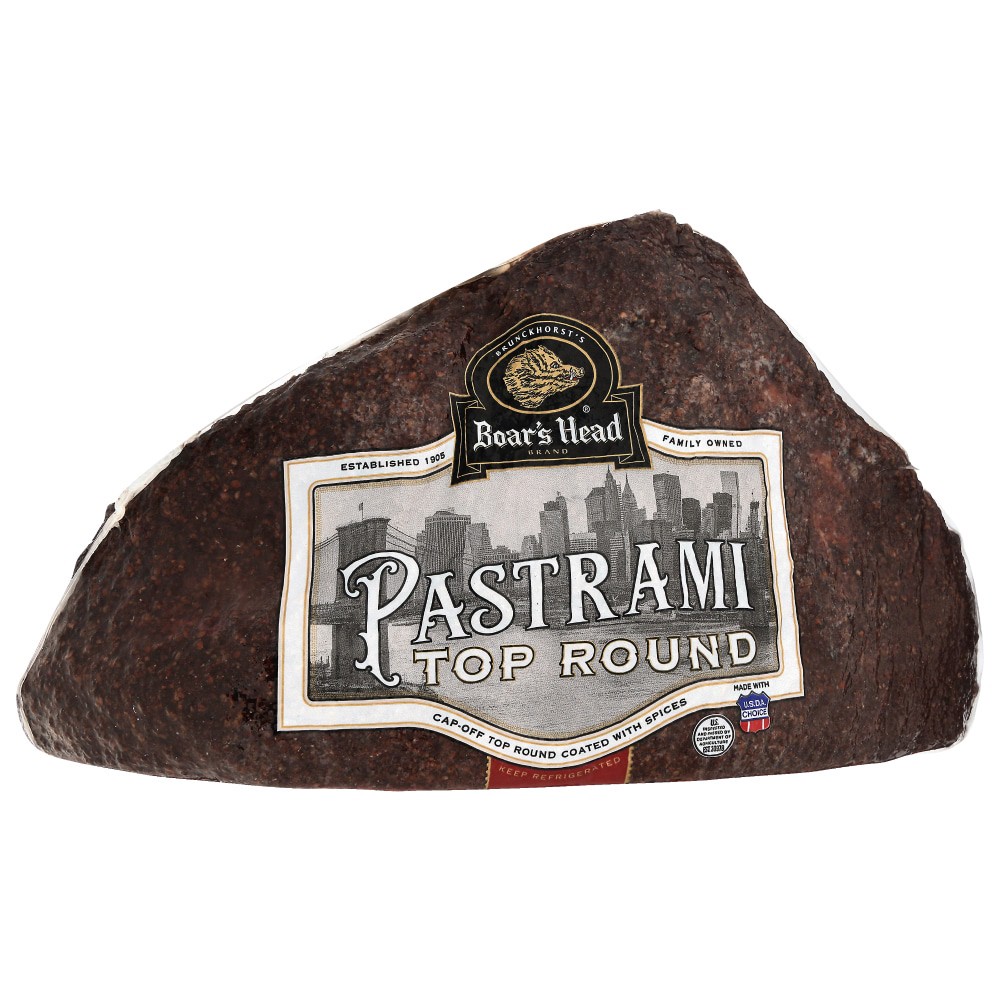 slide 4 of 6, Boar's Head Cap-Off Top Round Pastrami, per lb