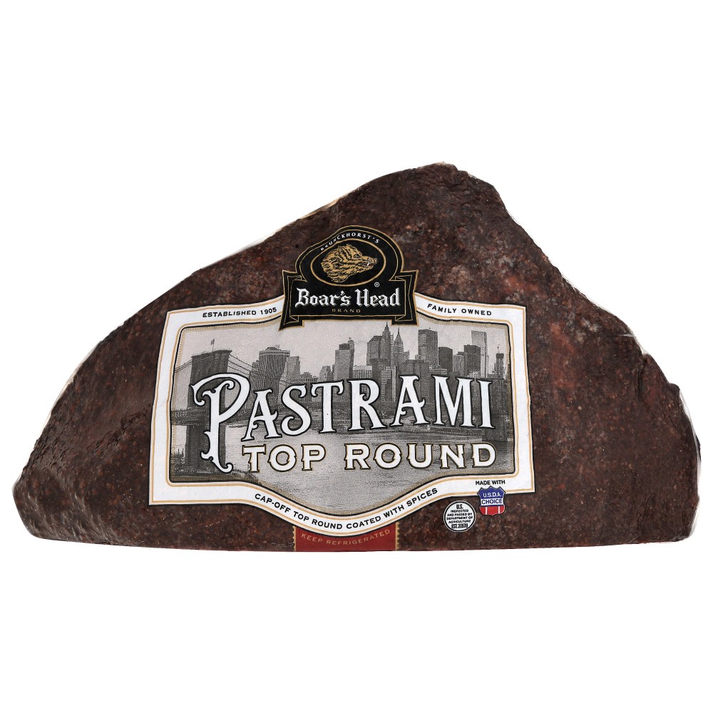 slide 5 of 6, Boar's Head Cap-Off Top Round Pastrami, per lb