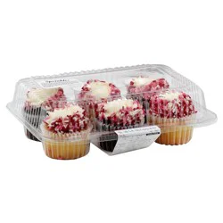 Market District Cupcake, Half & Half, With Buttercream, 6 count