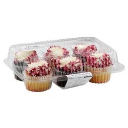 Market District Cupcake, Half & Half, With Buttercream, 6 count