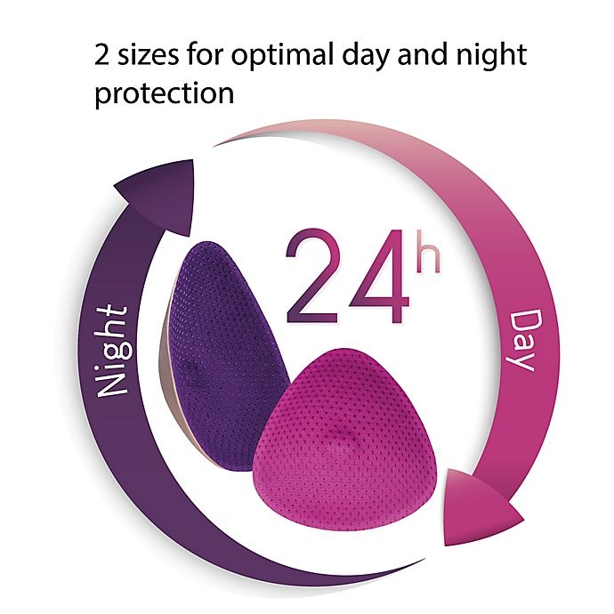 slide 8 of 12, Cache Coeur Curve Washable Nighttime Nursing Pads - Nude/Violet, 2 ct