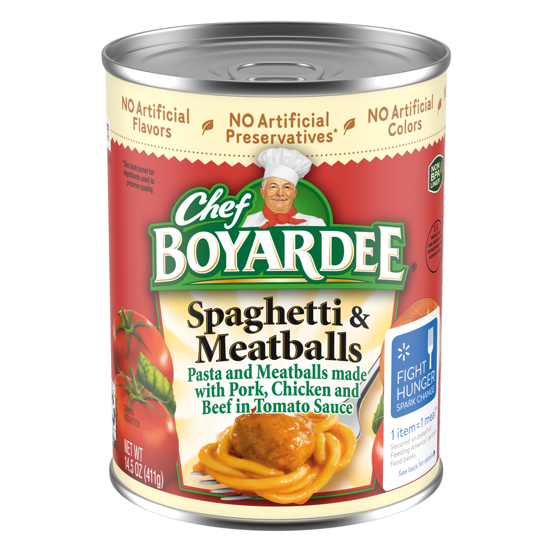 slide 1 of 5, Chef Boyardee Spaghetti and Meatballs, 14.5 oz, 14.5 oz