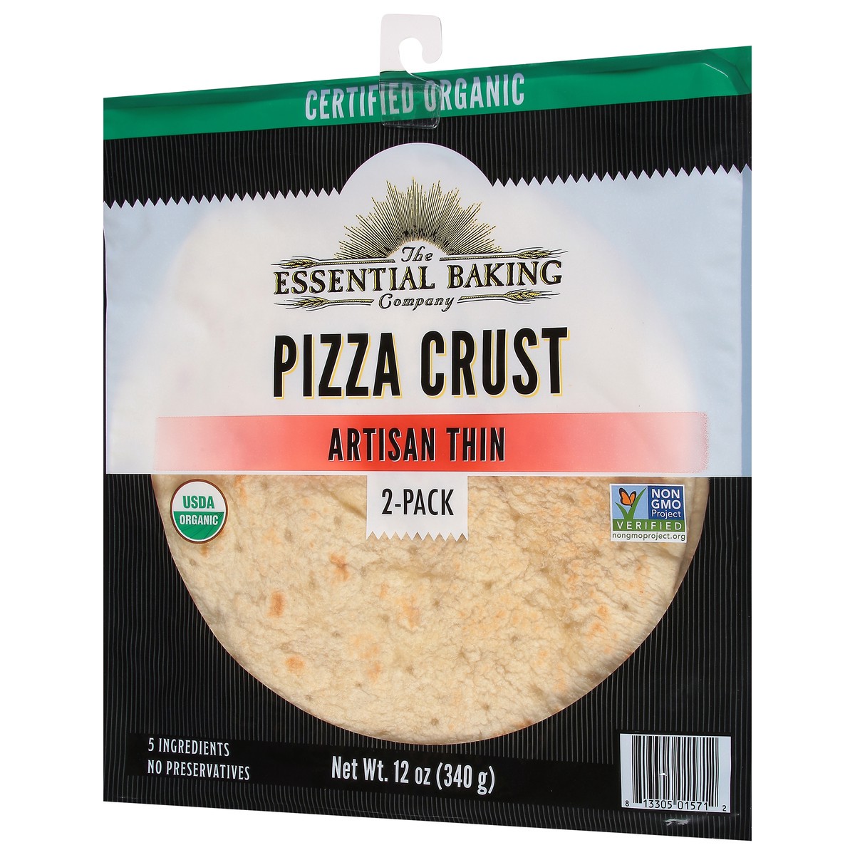 slide 3 of 9, The Essential Baking Company Artisan Thin Pizza Crust 2 ea, 2 ct