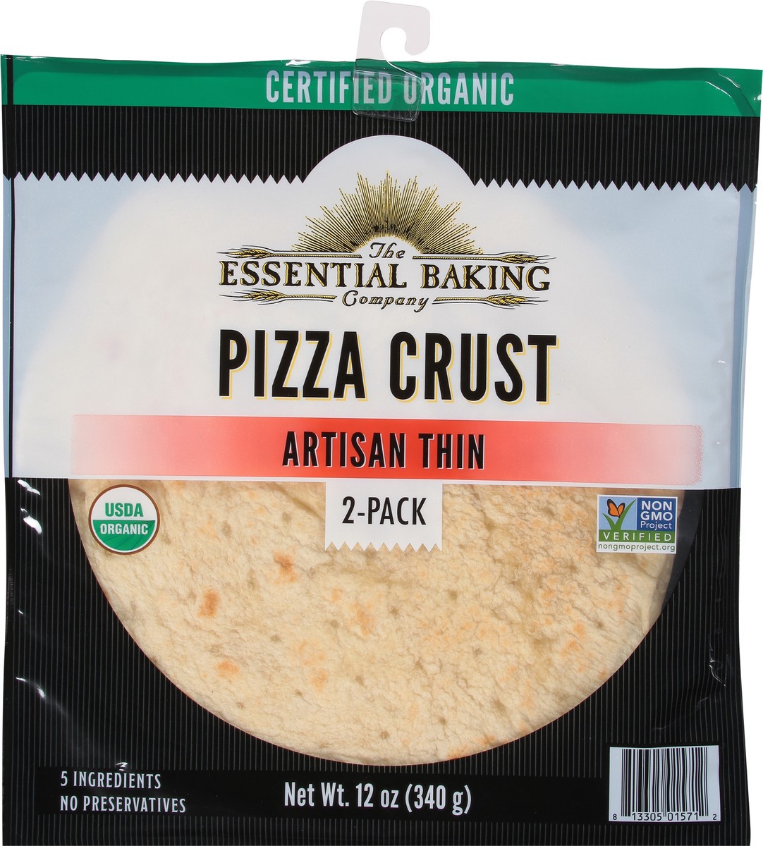 slide 6 of 9, The Essential Baking Company Artisan Thin Pizza Crust 2 ea, 2 ct