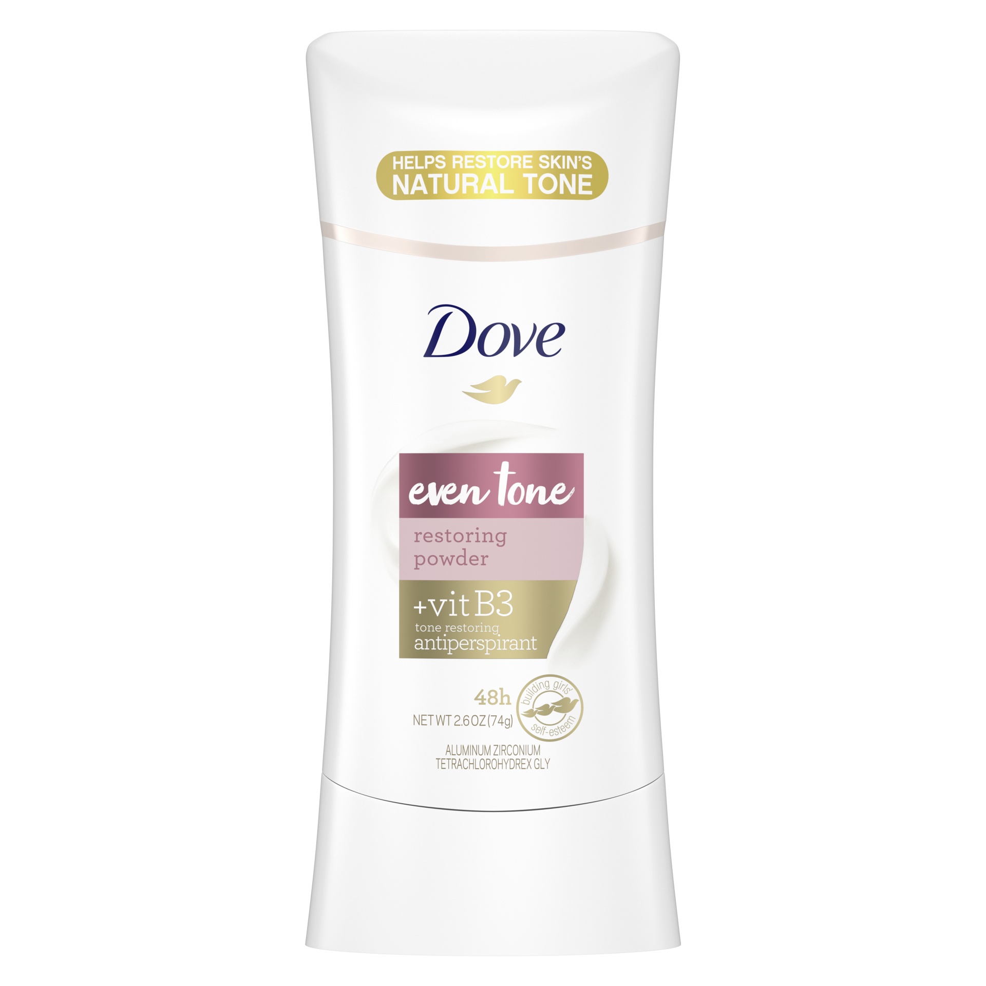 slide 1 of 4, Dove Even Tone Restoring Powder Antiperspirant, 2.6 oz