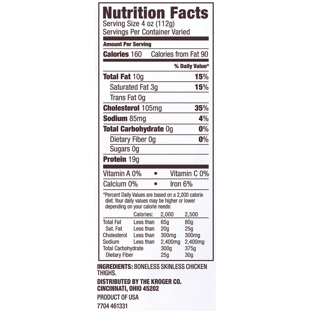 slide 3 of 3, Natural Fresh Boneless Skinless Chicken Thighs, per lb