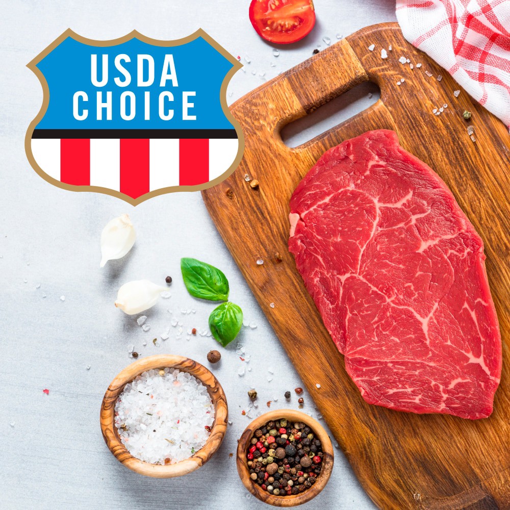 slide 5 of 5, Choice Boneless Top Round Beef Steak, per lb