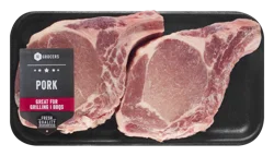 Bone In Thick Cut Ribeye Pork Chops, Per Package (Avg. 1.75 lb)