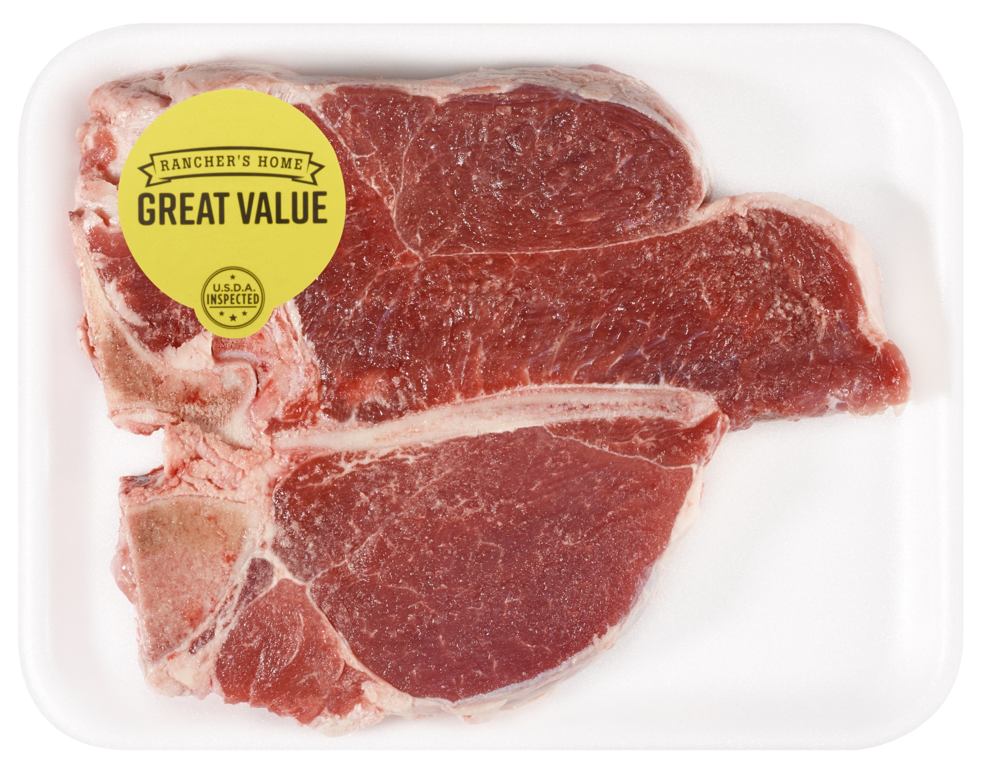 slide 1 of 1, USDA Inspected T-Bone Steak Value Pack, per lb